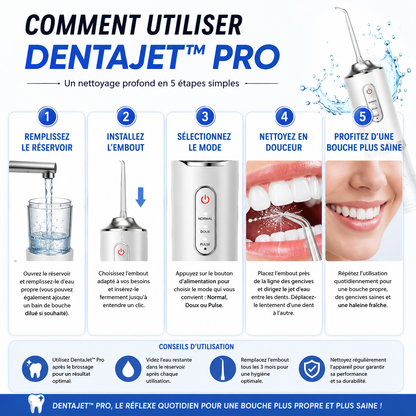 DentaJet™ Pro - Le nettoyage bucco-dentaire Premium
